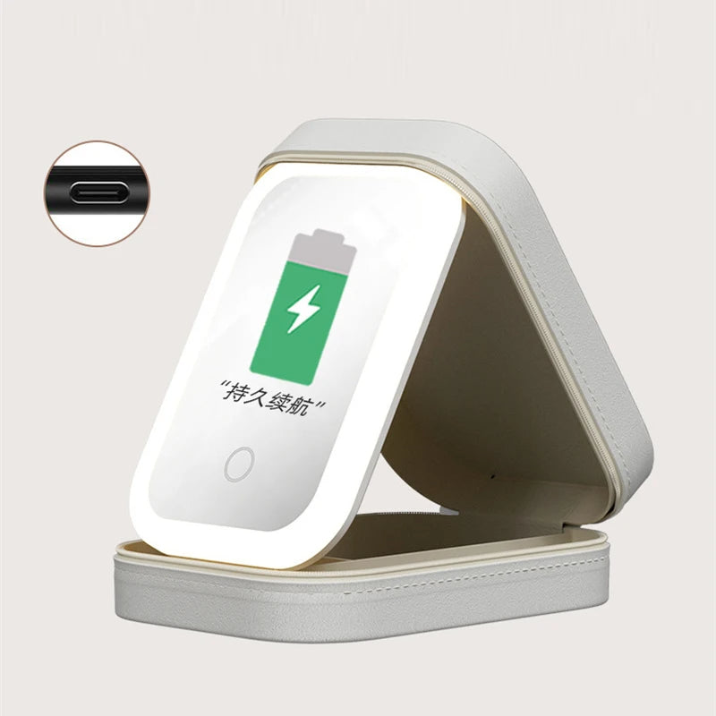 LumiTouch: Organizador De Maquillaje Con Espejo Led
